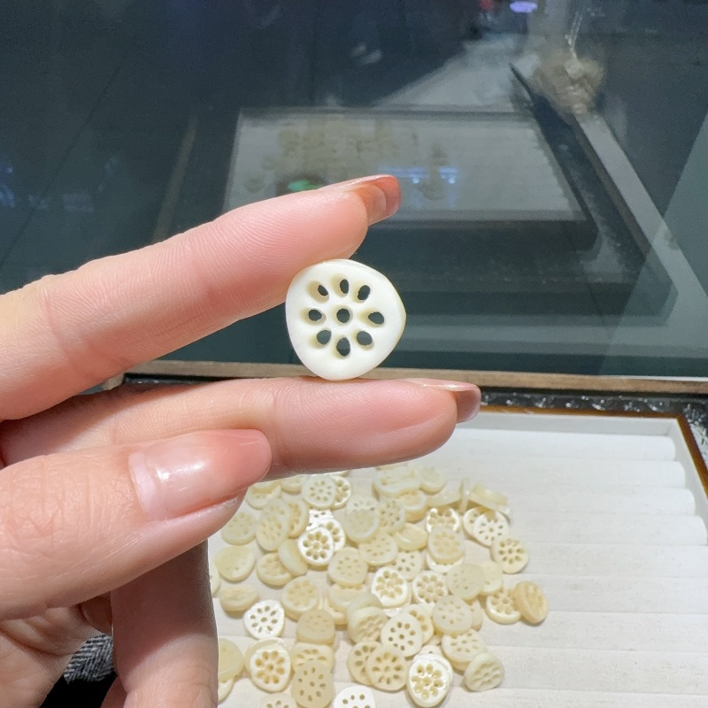 驼骨藕片diy配件手工编织手绳项链文玩佛珠时尚配饰品隔珠串珠