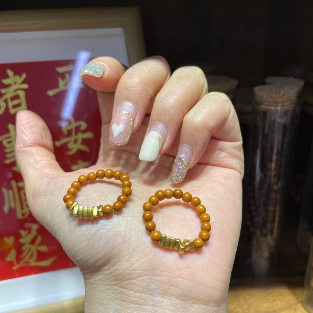 原创手工DIY编织设计手绳戒指文玩佛珠手链时尚项链配橄榄核葫芦