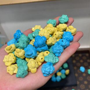 菱镁矿大耳朵象神diy手工编织手绳项链文玩时尚饰品隔珠串珠