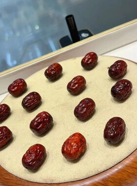 紫檀大枣手工diy编织手链项链文玩时尚配饰佛珠手串配件隔珠桶珠