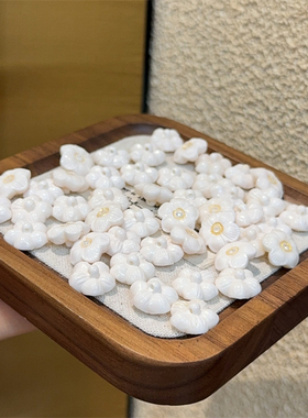 精工驼骨镶嵌小花DIY配件