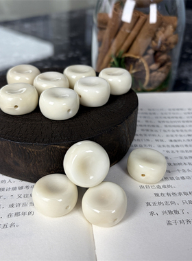 象牙果面包墩子手工编织隔珠
