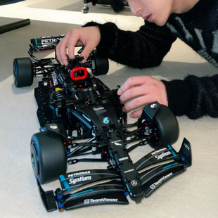 梅赛德斯奔驰F1遥控赛车机械组适用乐高难度拼装积木模型男孩礼物