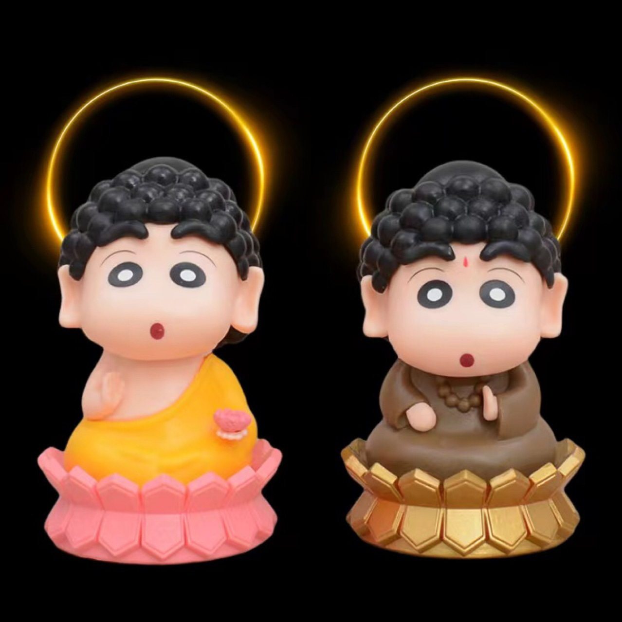 佛像小新佛祖小新cos蜡笔小新搞怪盲盒潮玩摆件搞笑桌面公仔礼物