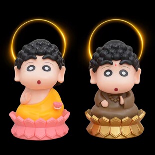 佛像小新佛祖小新cos蜡笔小新搞怪盲盒潮玩摆件搞笑桌面公仔礼物