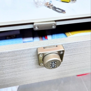 文件柜小型加厚密码锁室内抽屉锁卫生间门扣抽屉柜锁扣密码插销