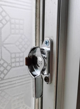 老式90型月牙锁 老款门窗锁 推拉玻璃窗锁扣 移窗移门搭扣锁