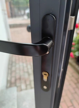 门锁铝合金门配件面板92机械平开新款执手锁锁具塑钢门窗通用型