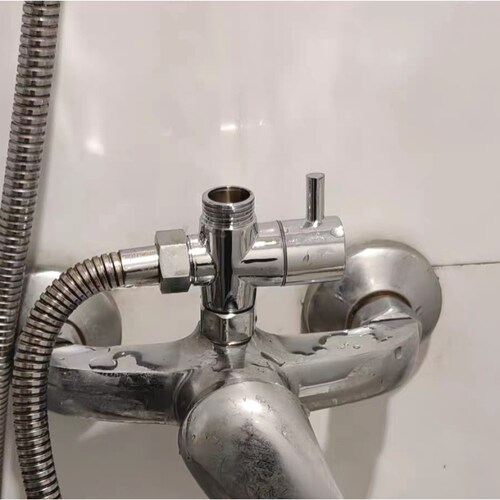 分水器加厚快开双出三通分水阀接头全铜配件花洒淋浴4分一进二出
