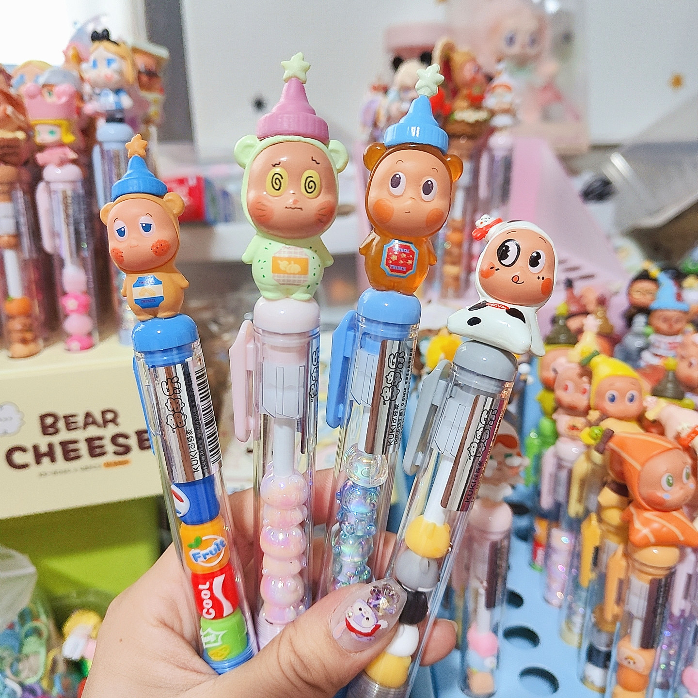 星星人随心配小野女朋友Zsiga萌粒笔个性中性笔改娃diy高颜值