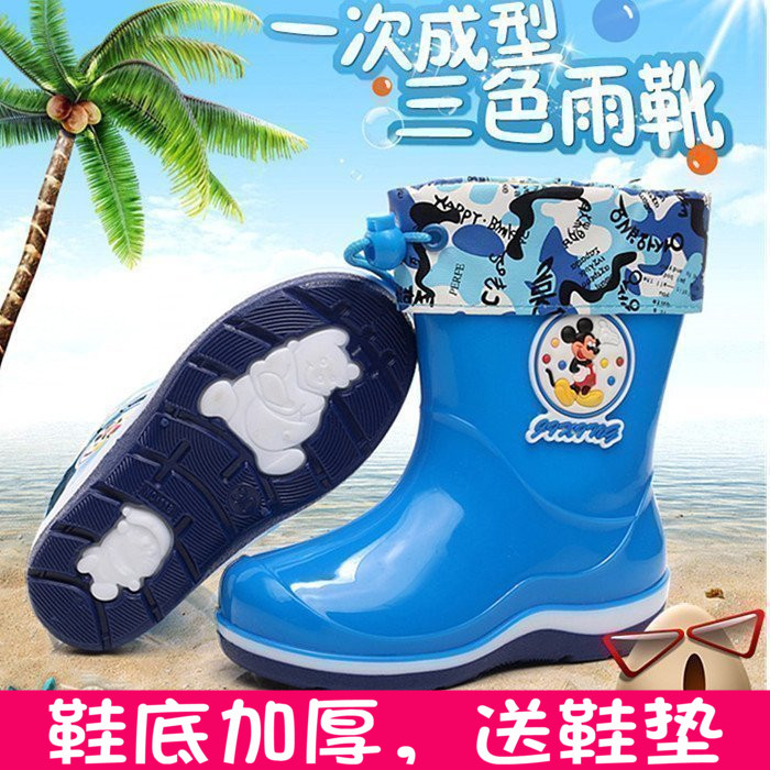 包邮儿童雨鞋男童女童大中小童卡通防滑水鞋加绒保暖胶鞋宝宝雨靴|ruв категории детская обувь/детская обувь/между родителями и детьми обувь, сапоги - от Buy2taobao.com для оказания профессиональной услуги покупки агента Taobao