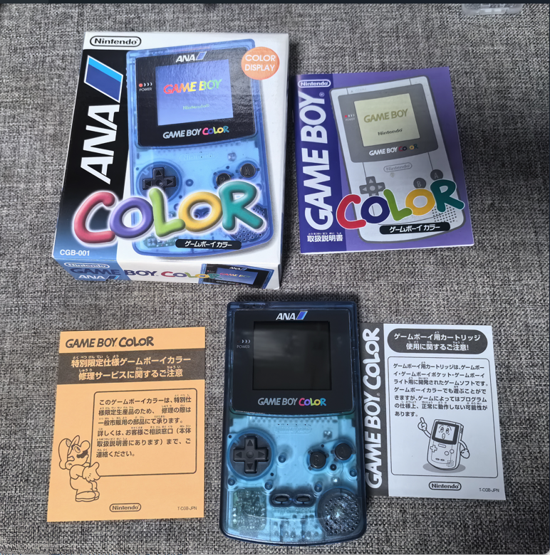 超美品 任天堂原装日版 ANA 限定版 GBC 掌机