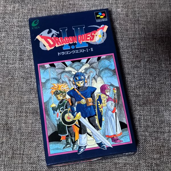 全新品 SFC 勇者斗恶龙 1+2 超任主机用 原装正版游戏卡带 任天堂
