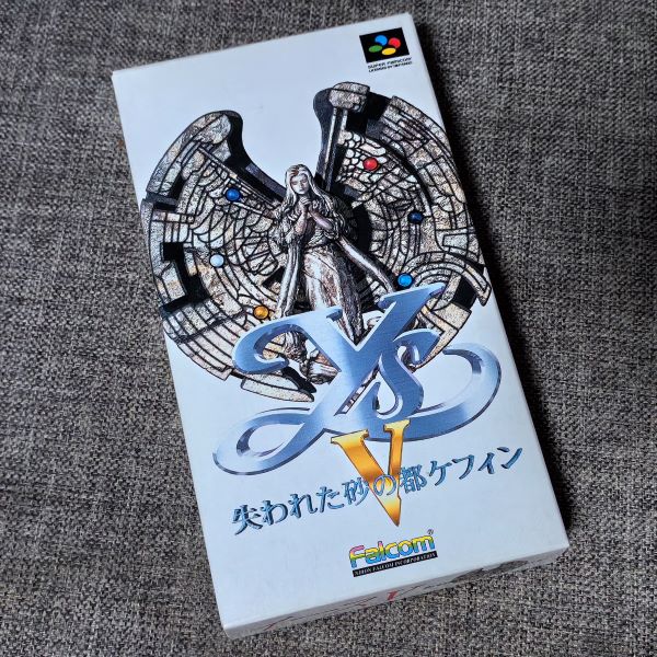 超美品 SFC 伊苏 5 超任主机用 原装正版游戏卡带 任天堂