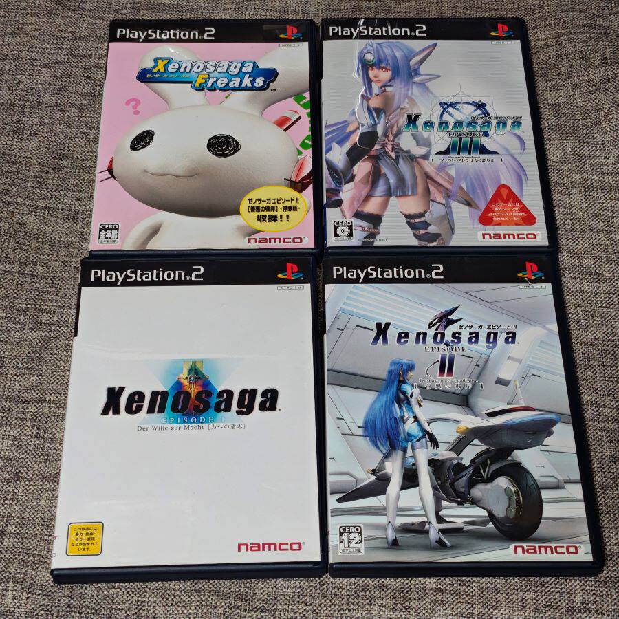 超美品 PS2 正版 异度传说 1 2 3 打包 附件全