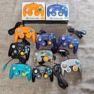 任天堂NGC主机适用 原装手柄 日版 蓝色 银色 黑色 橙色 天蓝