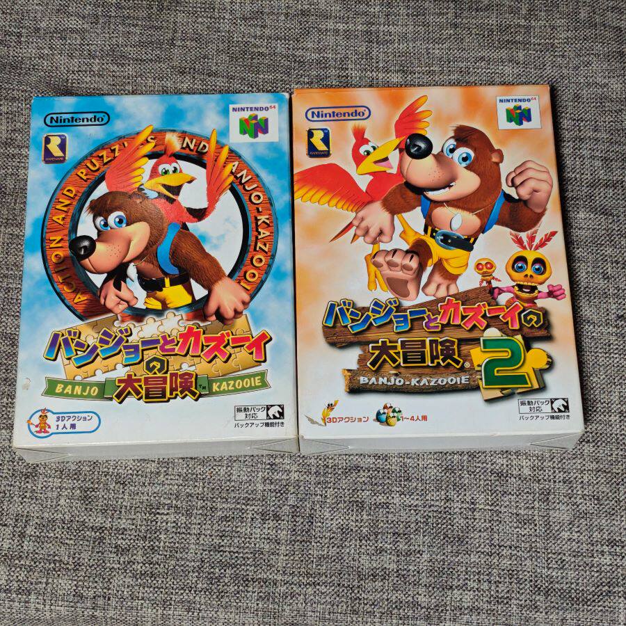 任天堂N64 主机适用 原装正版游戏卡带 班卓熊 1 2