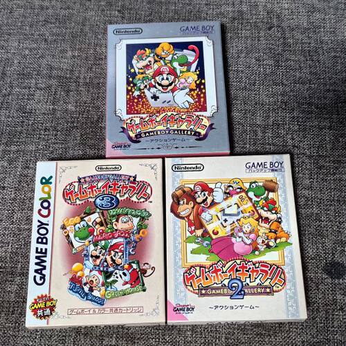 全新品 GB GBC GBA GAME WATCH博物馆 3作打包  原装正版游戏卡带