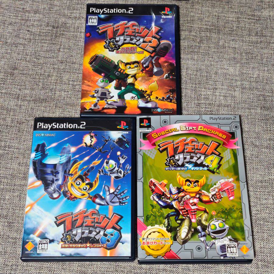 PS2 主机适用 正版游戏 瑞奇与叮当 2 3 4