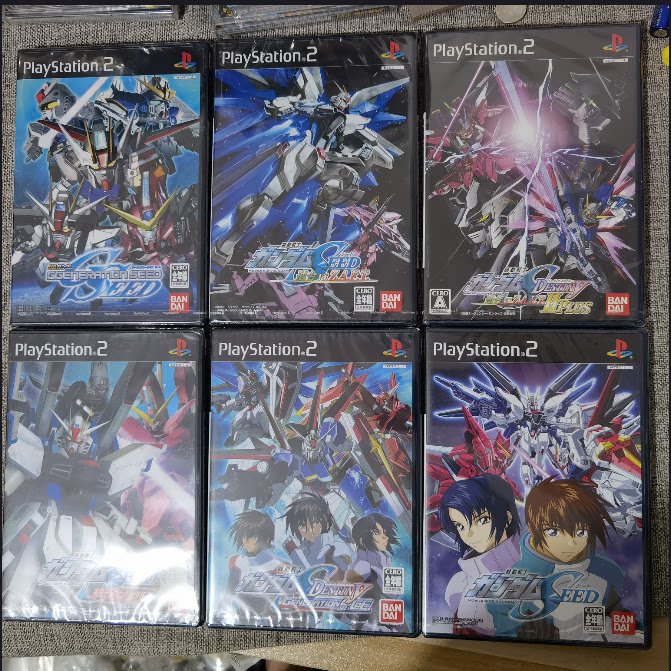 全新品 中古 PS2主机适用 正版游戏 高达SEED 全套