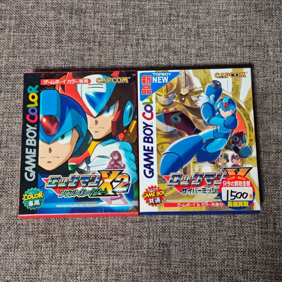 任天堂GB GBC GBA掌机适用的 正版游戏卡带 洛克人 X X2图片