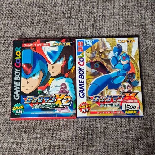 任天堂GB GBC GBA掌机适用的 正版游戏卡带 洛克人 X X2