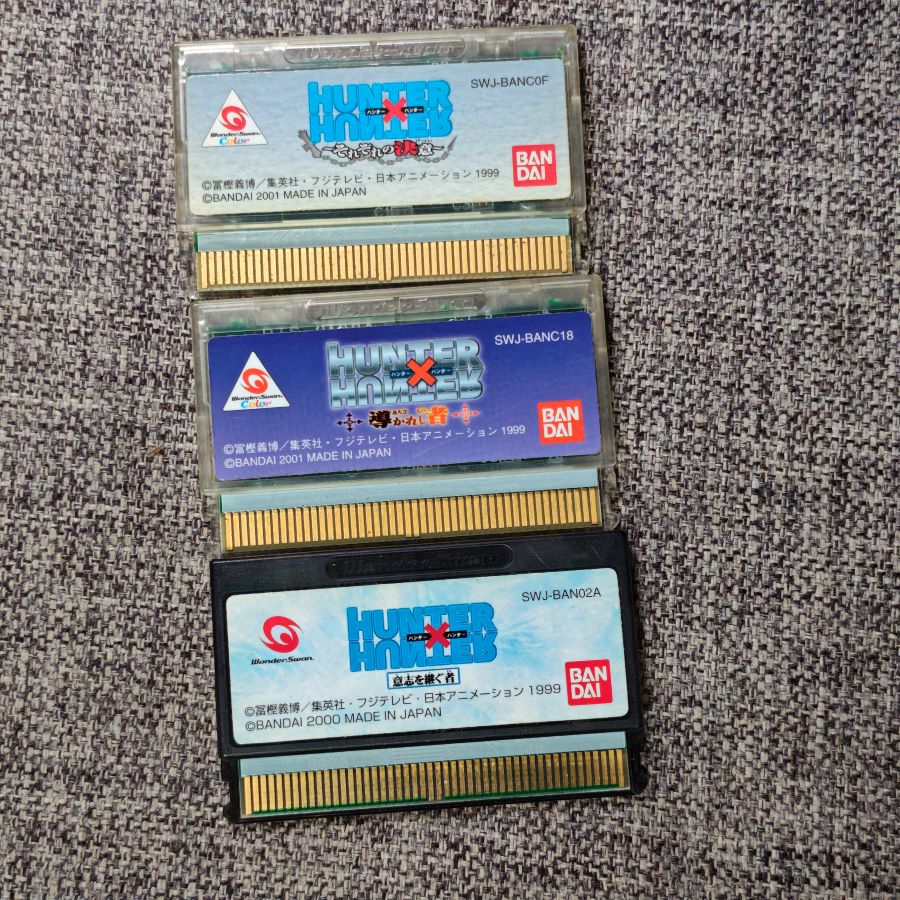 万代WS WSC掌机适用 原装正版游戏卡带 全职猎人