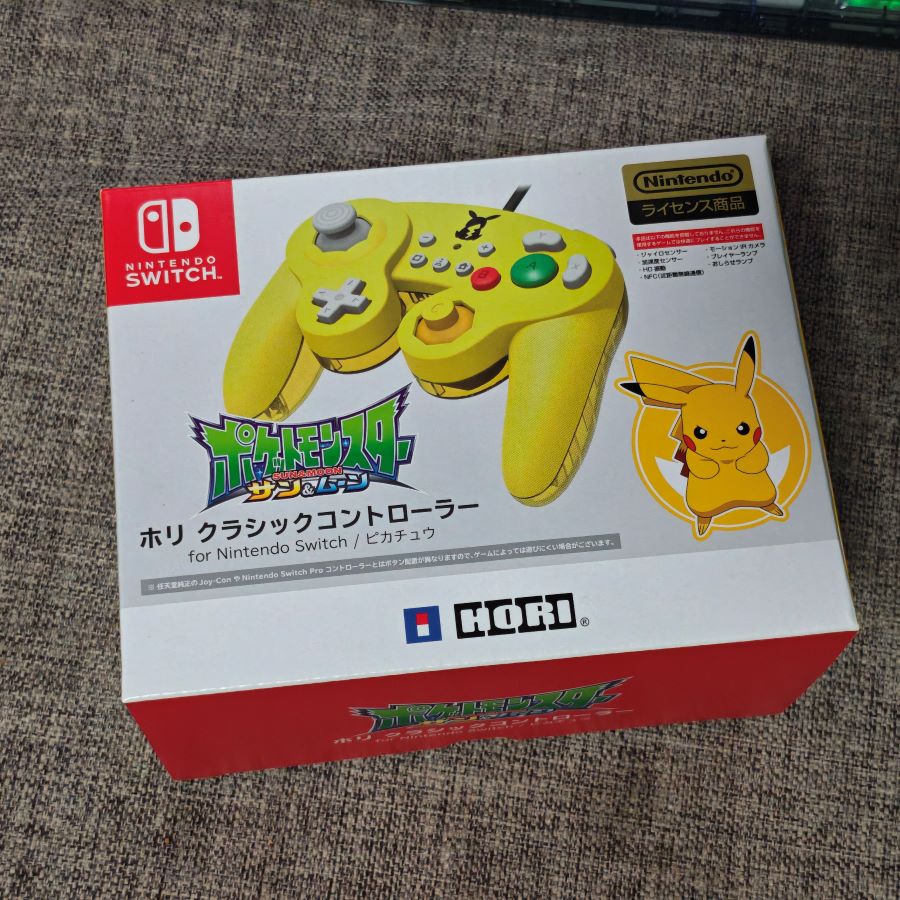 任天堂SWITCH游戏机适用 SORI原装 皮卡丘手柄