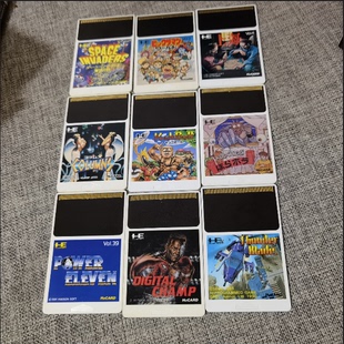 PCE主机 原装正版游戏卡带 足球 太空侵略者 拳击 等
