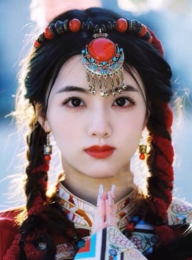 海滩民族风夸张铃铛绿松石毛衣链