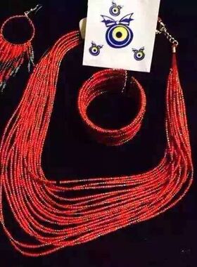 新疆苗族蒙古耳环婚礼伴娘项链