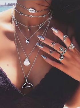 欧美时尚金属百搭多元素吊坠