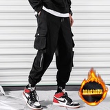 日系ins爆款多口袋工装裤男加绒加厚大码束脚裤K19-P70控88，男装休闲裤，星座810(原QT5070)