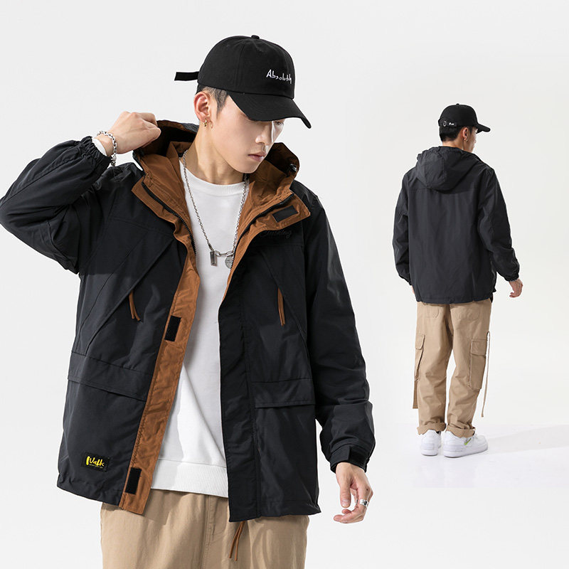 无影墙 2021秋季新款连帽夹克工装大码M-5XL JK05-P85控118图片