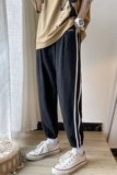 2021春季新款束脚裤宽松二杠哈伦裤男士九分裤，男装休闲裤，星座810(原QT5070)