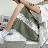 主推2022拼接休闲五分裤男运动宽松短裤D-特，男装休闲裤，星座810(原QT5070)