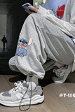 2021秋季卡通印花卫裤抽绳运动休闲裤男长裤九分裤，男装休闲裤，星座810(原QT5070)