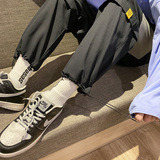 2021春季新款工装裤港风多口袋刺绣抽绳男9分裤子K57-P55控78，男装休闲裤，星座810(原QT5070)