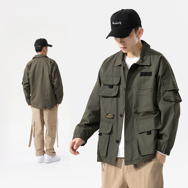 2021春新款日系ins立体口袋工装夹克外套男大码上衣JK08-P80控108，男装夹克，星座810(原QT5070)