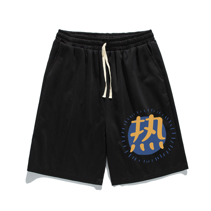 2022夏天清凉印花短裤男裤子宽松五分裤运动裤DK1219-p25控38,男装休闲裤,星座810(原QT5070)