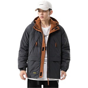 无影墙 撞色棉衣加厚连帽外套冬装棉袄工装棉服 SY03-P120-控158图片