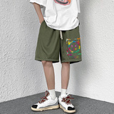 2022夏季男女情侣沙滩裤印花短裤五分裤D，男装休闲裤，星座810(原QT5070)