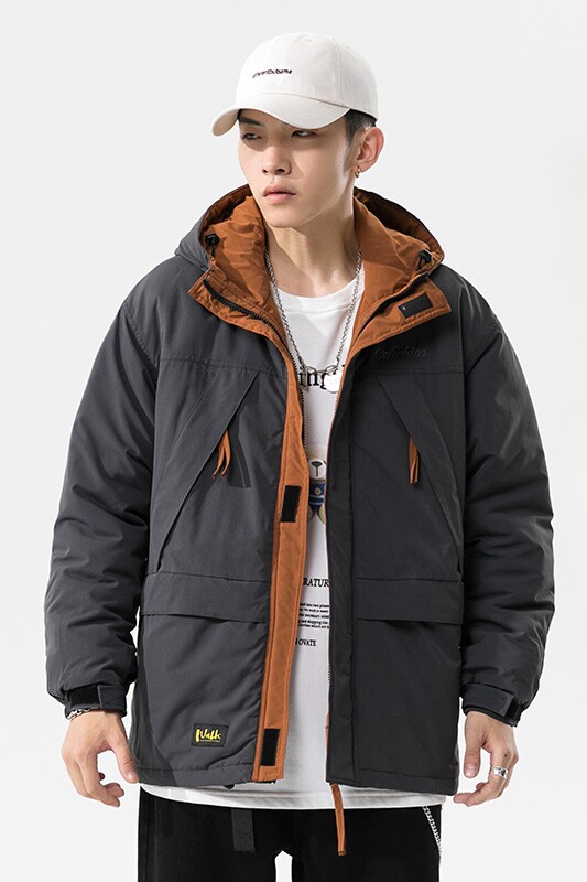 无影墙撞色棉衣加厚连帽外套冬装棉袄工装棉服SY03-P120-控158,男装棉衣,星座810(原QT5070)