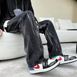 2024春季新款美式扎染水洗工艺牛仔裤男潮流高街长裤K139-P50控78，男装牛仔裤，星座810(原QT5070)