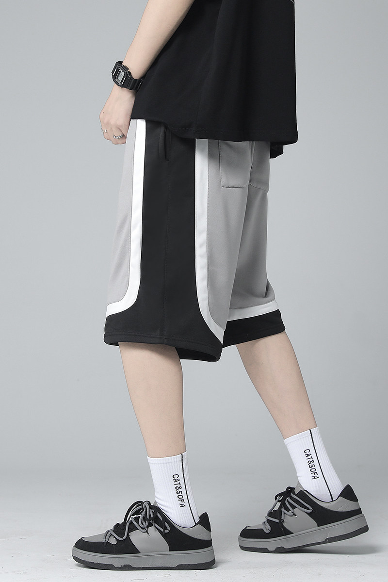 【主推款】2022夏拼色休闲短裤潮男宽松五分裤DK106-P45控58,男装休闲裤,星座810(原QT5070)