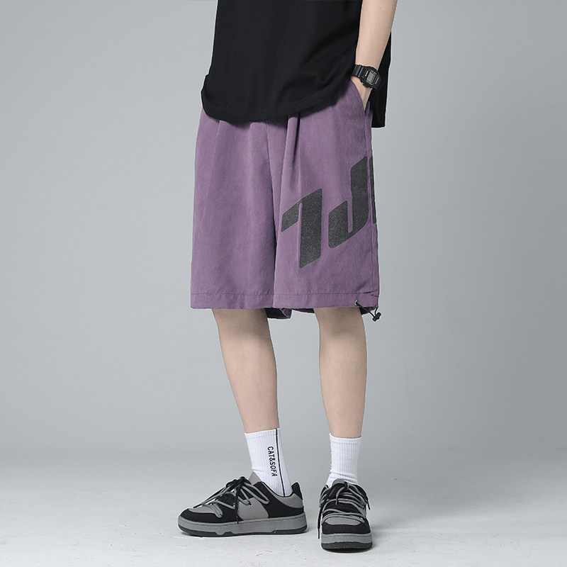2022夏季薄款印花休闲短裤潮男宽松百搭五分裤DK119-P35控58,男装休闲裤,星座810(原QT5070)