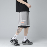 【主推款】2022夏拼色休闲短裤潮男宽松五分裤DK106-P45控58，男装休闲裤，星座810(原QT5070)