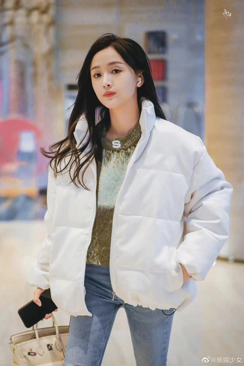 吴宣仪同款PU皮衣羽绒棉服女小个子短款宽松外套面包服2022冬新款