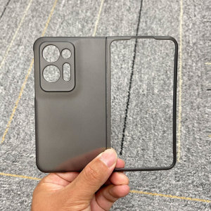 适用于OPPO Find N2 Flip肤感磨砂透灰手机壳男女款折叠屏FIND N高颜值半透黑磨砂硬壳find n3简约保护套