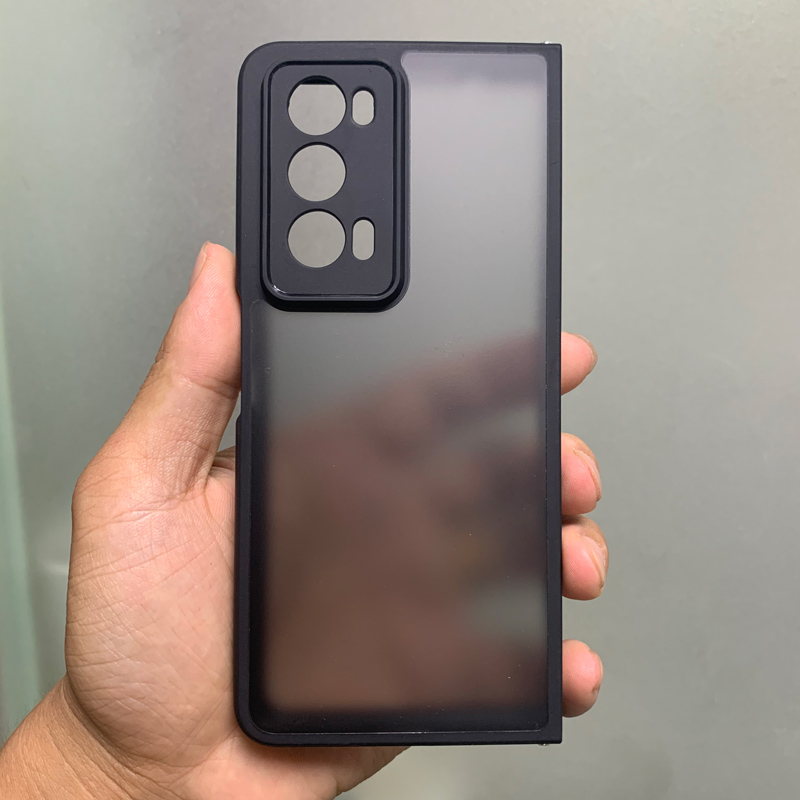 适用于华为荣耀magic v2磨砂透灰手机壳透明honor magicV2折叠屏外壳migc全包防摔硅胶mgv二代男